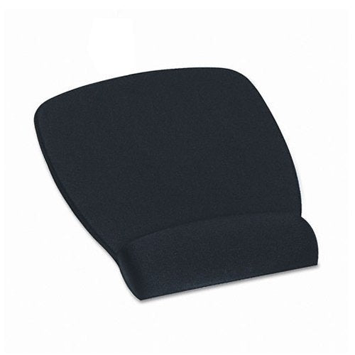 FOAM MOUSE PAD WITH WRIST REST MW209MB FABRIC BLACK 6.8 IN X 8.6