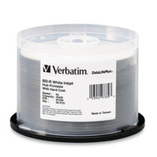 50PK BD-R 25GB 6X DL+ SPINDLE WHITE INKJET HUB PRINTABLE