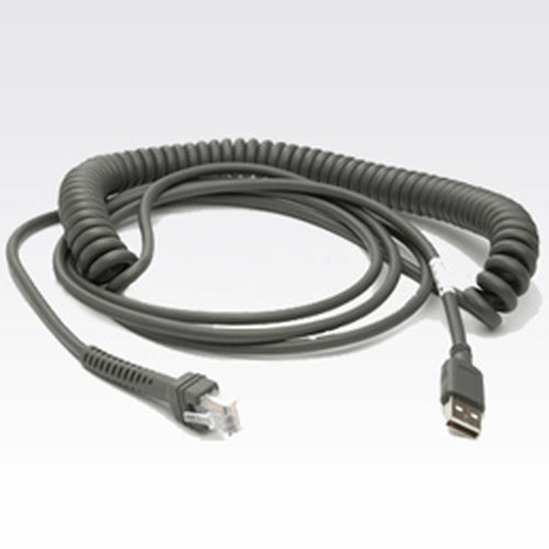 9FT USB CABLE/SERIES A CONNECTOR COILED/ROHS DARK GRAY (CBA-U12-C09ZAR)