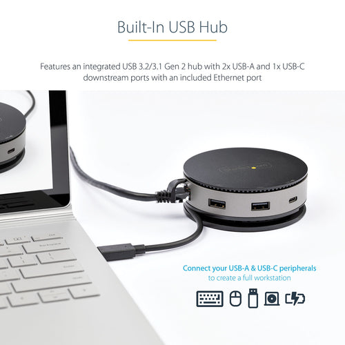 USB C MULTIPORT ADAPTER 75W PD 4K HDMI USB HUB MINI TRAVEL DOCK