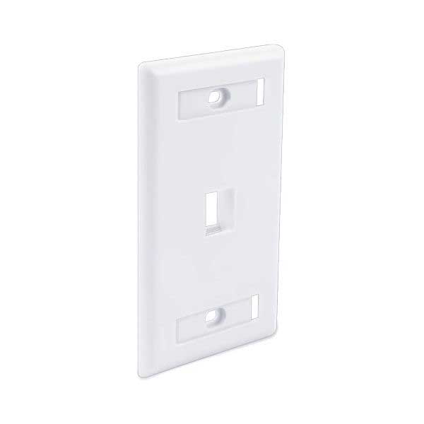 FACEPLATE ID WINDOW 1 PORT WHITE