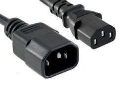 1.8M FOR CM7100 IM7200 AND OM2200 CBL C13 TO C14 BLACK