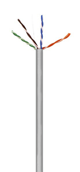 CAT6 UTP PLENUM NO SPLINE GRAY
