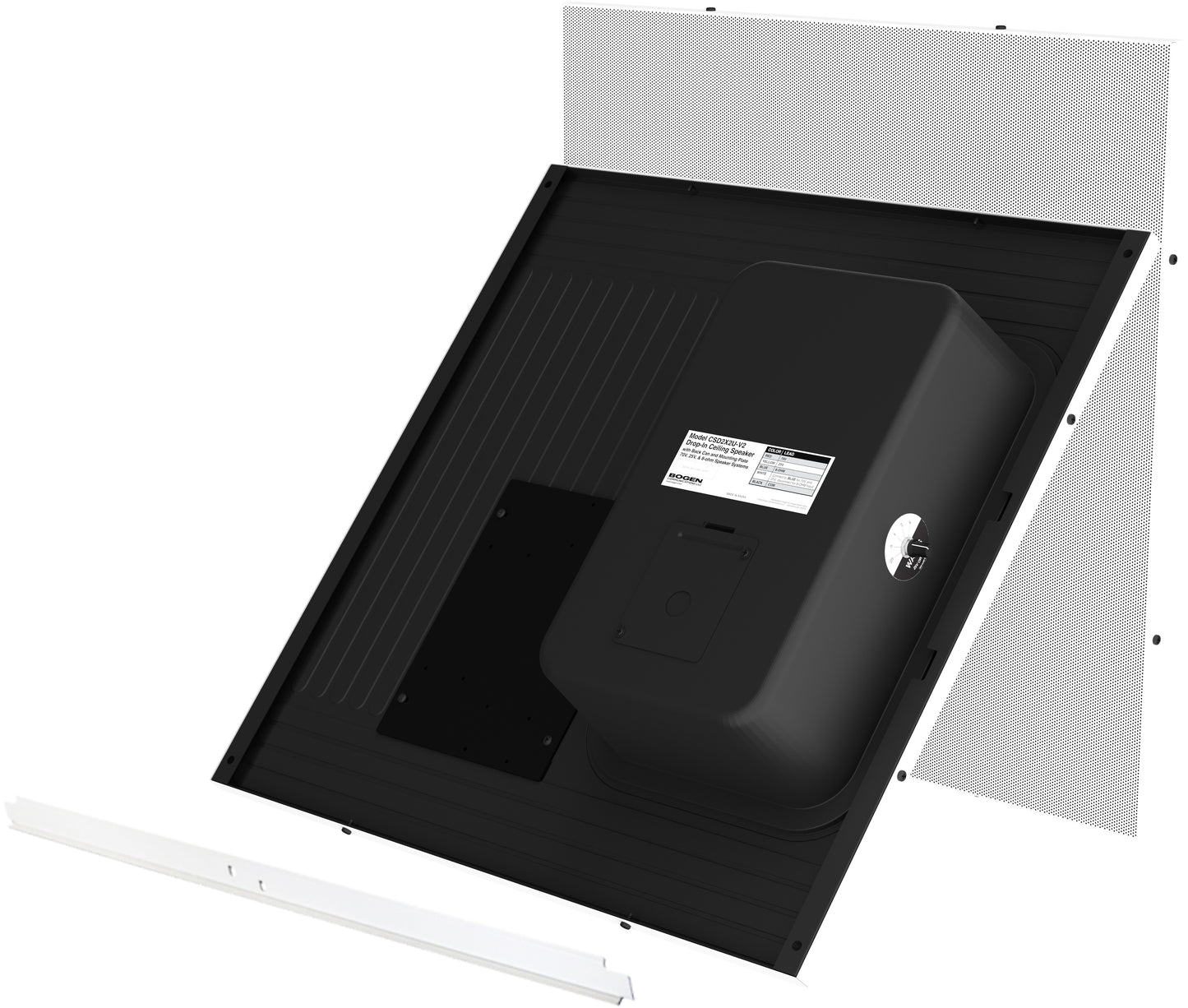 Drop In Ceiling Speaker Bright Wh 2 PACK