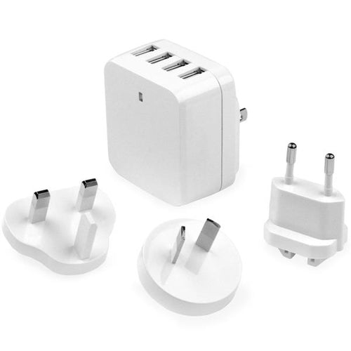 4 PORT USB TRAVEL WALL CHARGER UNIVERSAL TRAVEL USB POWER ADAPTER