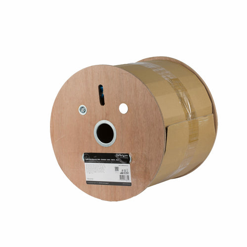 1000FT BLUE CAT6A CABLE BULK SOLID WIRE ETHERNET CABLE SPOOL (WIRC6ASPATBL)