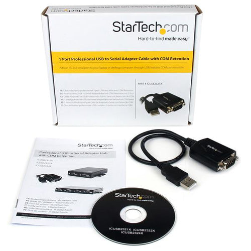 1PT USB TO SERIAL RS232 ADAPTER USB TO RS232 DB9 CONVERTER CABLE