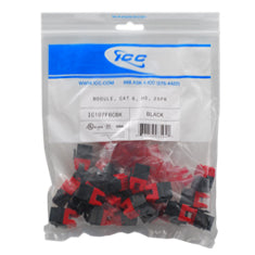 IC107L6CBK CAT6- EZ- 25 PK- BLACK