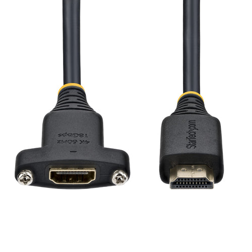 PANEL MOUNT HDMI CABLE 4K 60HZ HDMI MALE TO FEMALE EXTENSION CABLE