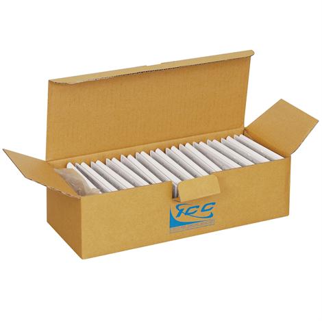 FACEPLATE- FLAT-1-GANG-2-PORT- 25PK- WH