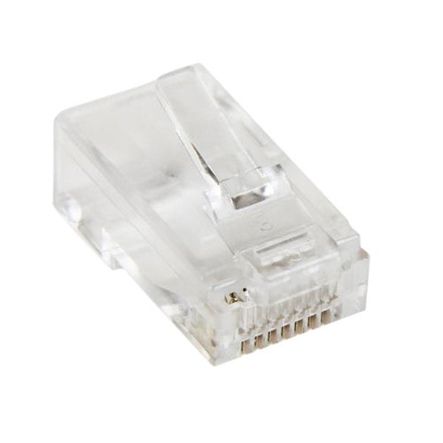 CAT5E MODULAR ETHERNET PLUGS RJ45 STRANDED WIRE 50 PACK