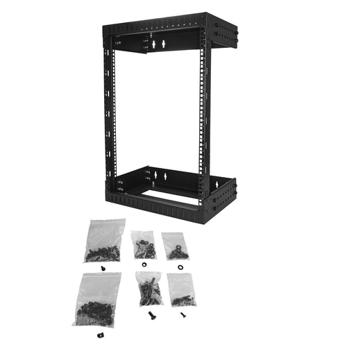 WALL MOUNT RACK FOR NETWORK SWITCH 15U OPEN FRAME SERVER RACK