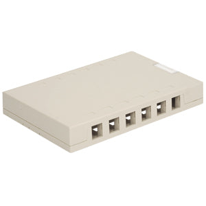 SURFACE MOUNT BOX- 12-PORT- WHITE