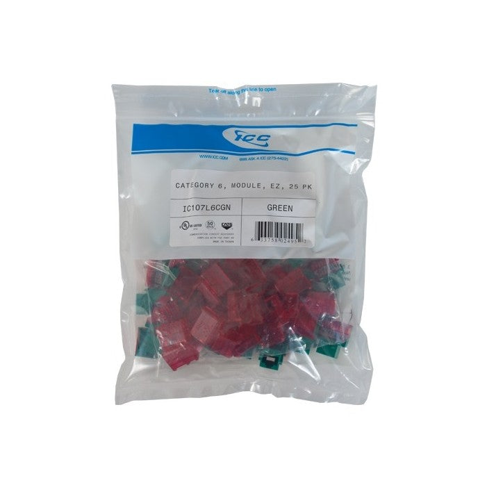 IC107L6CGN CAT6- EZ- 25 PK- GREEN