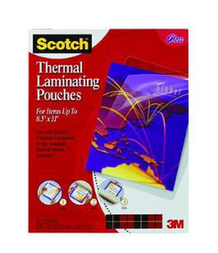 50PK LETTER THERMAL POUCHES 8.5X11IN