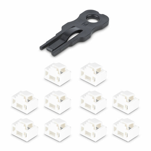 RJ45 PORT LOCKS - 10 PACK ETHERNET PORT BLOCKER DUST COVER