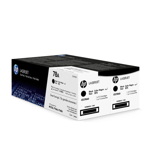 78A 2-PACK BLACK ORIGINAL LASERJET TONER CARTRIDGE