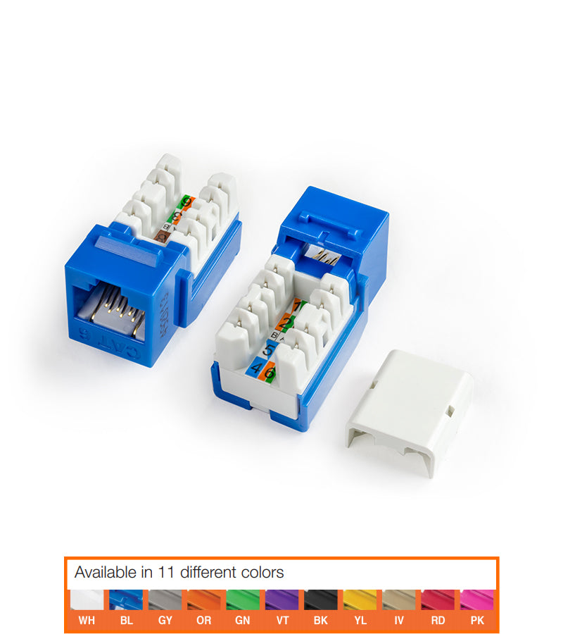 KJNE-8P8C-C6-90-BL-25 JACK PACK BLUE