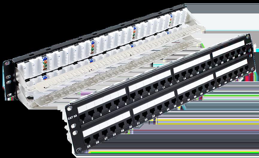 CAT6A PATCH PANEL 48 PORT 2U