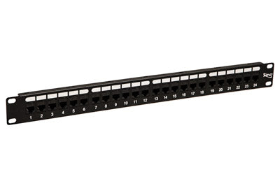 PATCH PANEL-CAT 5e- FEED-THRU 24-P-1RMS