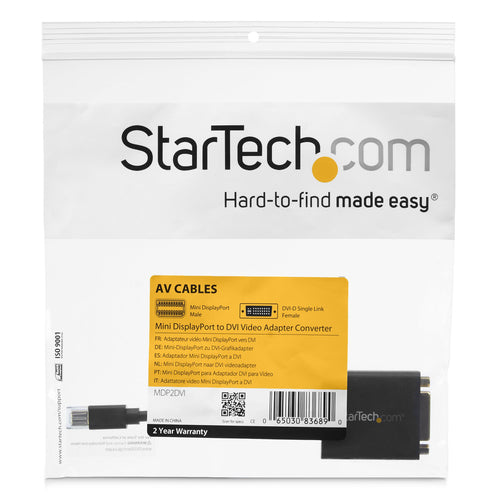 MINI DISPLAYPORT TO DVI ADAPTER MINI DP TO DVI-D CONVERTER DONGLE