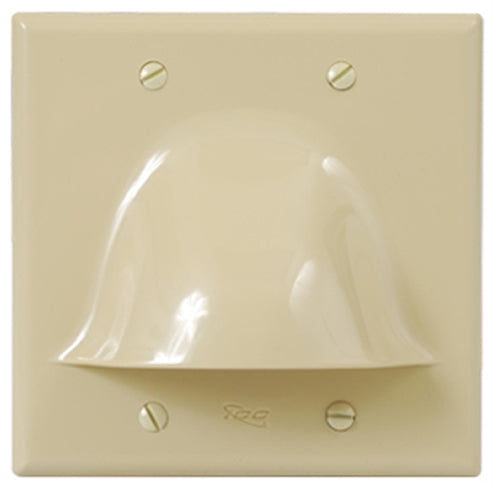 FACEPLATE- 2-GANG- BULK NOSE- IVORY