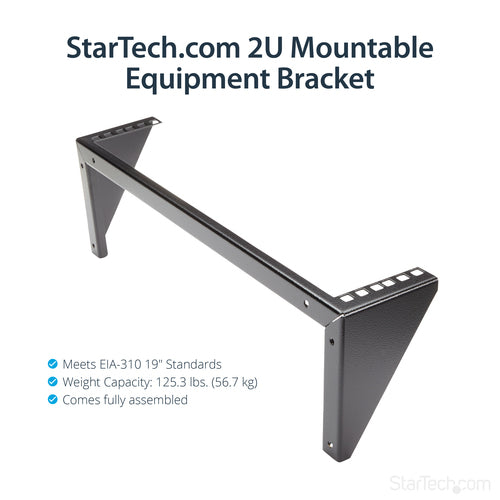 WALL MOUNT PATCH PANEL BRACKET 2U VERTICAL PANEL MOUNTING BRACKET