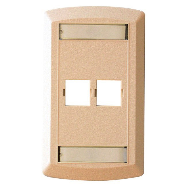Suttle 2 Outlet Faceplate - Ivory