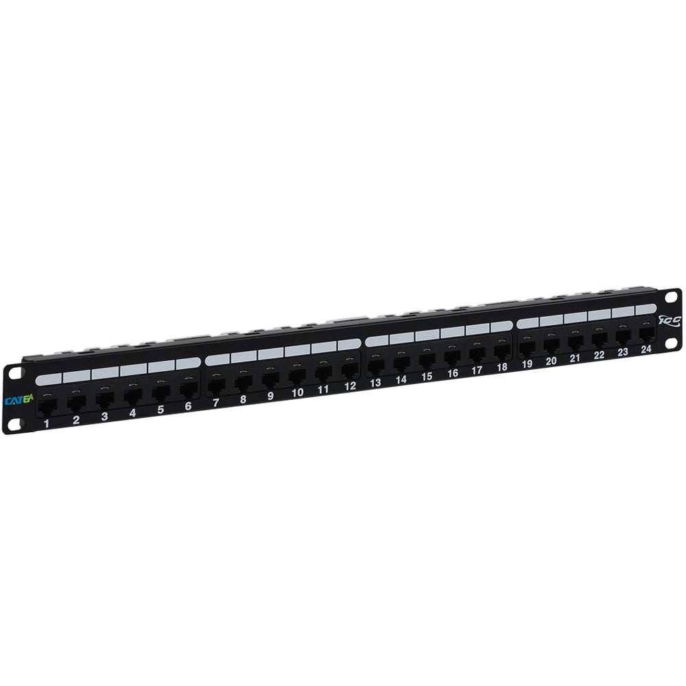 PATCH PANEL- CAT 6A- 24-PORT- 1 RMS