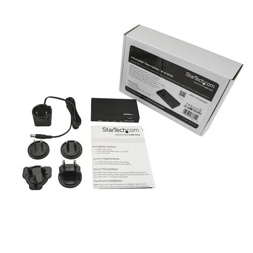 2 PORT 4K HDMI SPLITTER EDID HDCP UHD SIGNAL VIDEO SPLITTER