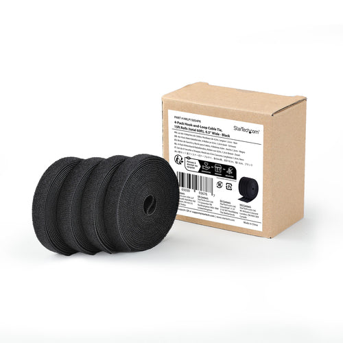 60 FT. CUT-TO-SIZE HOOK AND LOOP CABLE TIE - 0.5IN WIDE