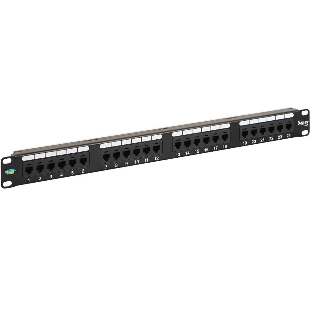 PATCH PANEL- USOC- 6P6C- 24-PORT- 1 RMS