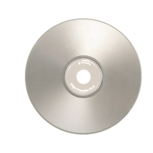 50PK CD-R 700MB 52X SILVER BRANDED INKJET PRINTABLE SPINDLE (95005)