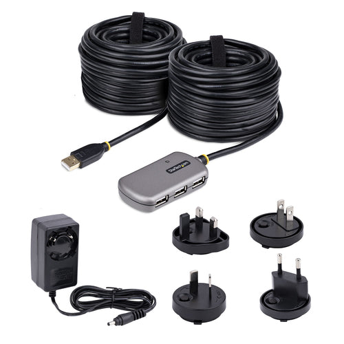 USB EXTENDER HUB 24M - USB 2.0 EXTENSION CABLE W/ USB HUB