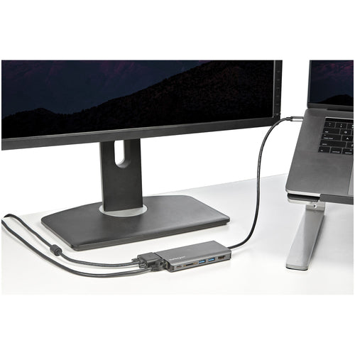 USB C MULTIPORT ADAPTER 100W PD USB C TO HDMI VGA MINI TRAVEL DOCK