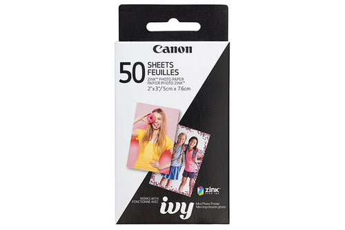 CANON 2 X 3IN ZINK PHOTO PAPER PACK (50 SHEETS).