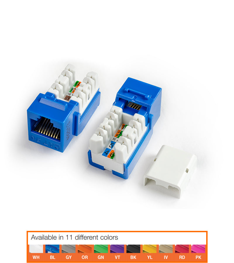 KJNE-8P8C-C5E-90-WH-25 JACK PACK WHITE