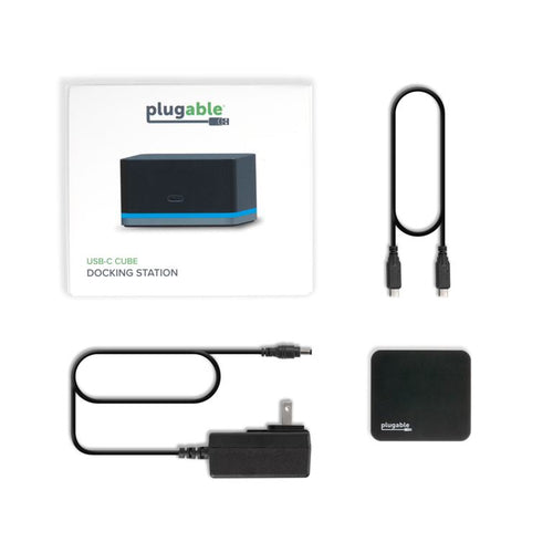 PLUGABLE UD-CUBE USB C MINI DOCKING STATION
