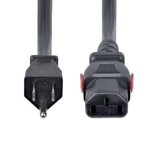 10FT COMPUTER POWER CORD TAA NEMA 5-15P TO LOCKING C13 125V 15A