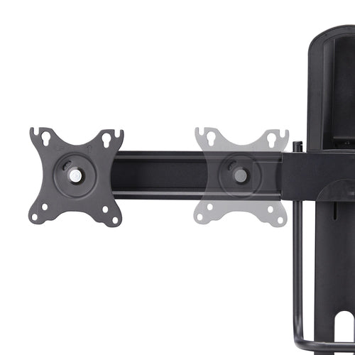 CROSSBAR DUAL MONITOR STAND DOUBLE 27INCH SCREENS VESA MOUNT