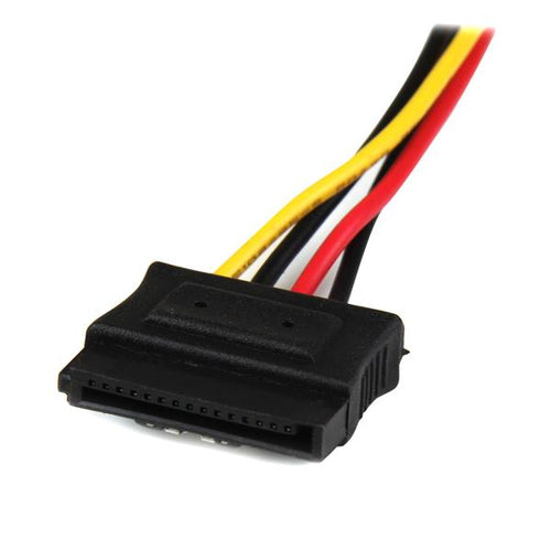 12IN LP4 TO SATA POWER Y CABLE SPLITTER ADAPTER 4PIN LP4 TO 2 SATA (PYO2LP4LSATA)