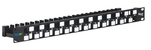 PATCH PANEL-BLANK-CAT 6A UTP-24PORT-1RMS