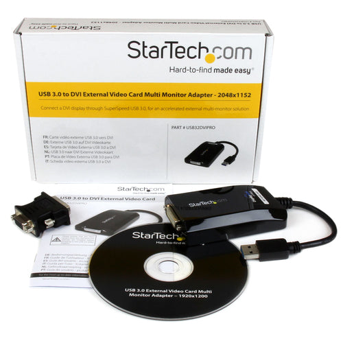 USB 3.0 TO DVI ADAPTER EXTERNAL DISPLAY VIDEO CONVERTER DONGLE