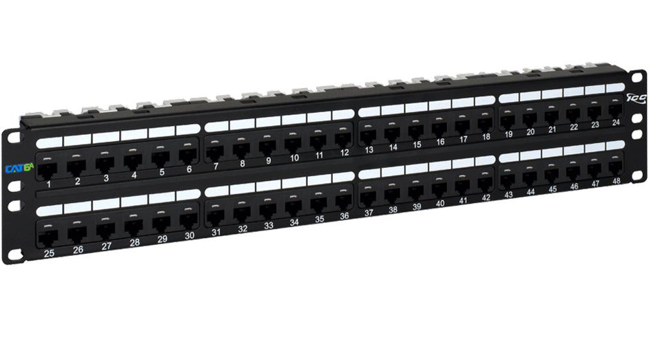 PATCH PANEL- CAT 6A- 48-PORT- 2 RMS