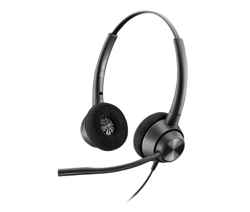 POLY ENCOREPRO 320 WITH QUICK DISCONNECT BINAURAL HEADSET TAA