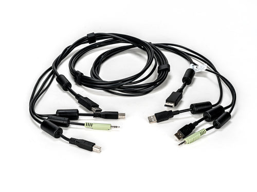 6FT CABLE ASSY 1-DISPLAYPORT/2-USB/1-AUDIO