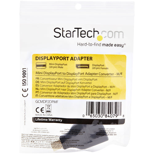 MINI DISPLAYPORT TO DISPLAYPORT ADAPTER MDP TO DP CONVERTER DONGLE