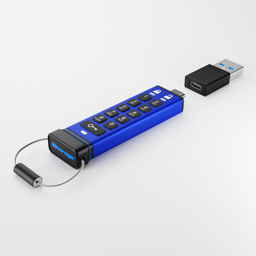 128GB DATASHUR PRO+C FIPS 140-3 SECURE PIN PROTECTED USB DRIVE-TAA