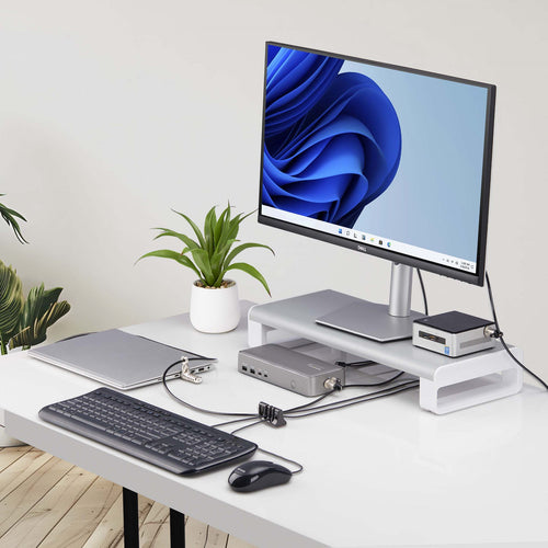 PERIPHERAL CABLE ANCHOR LOCK DESK CABLE TRAP FOR SHARED COMPUTER