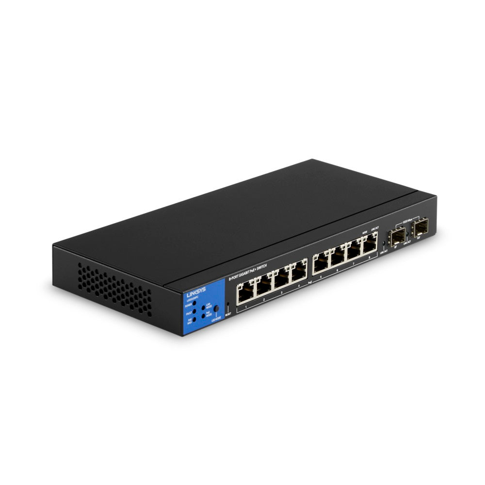 8-Port Managed Gigabit PoE+ Switch